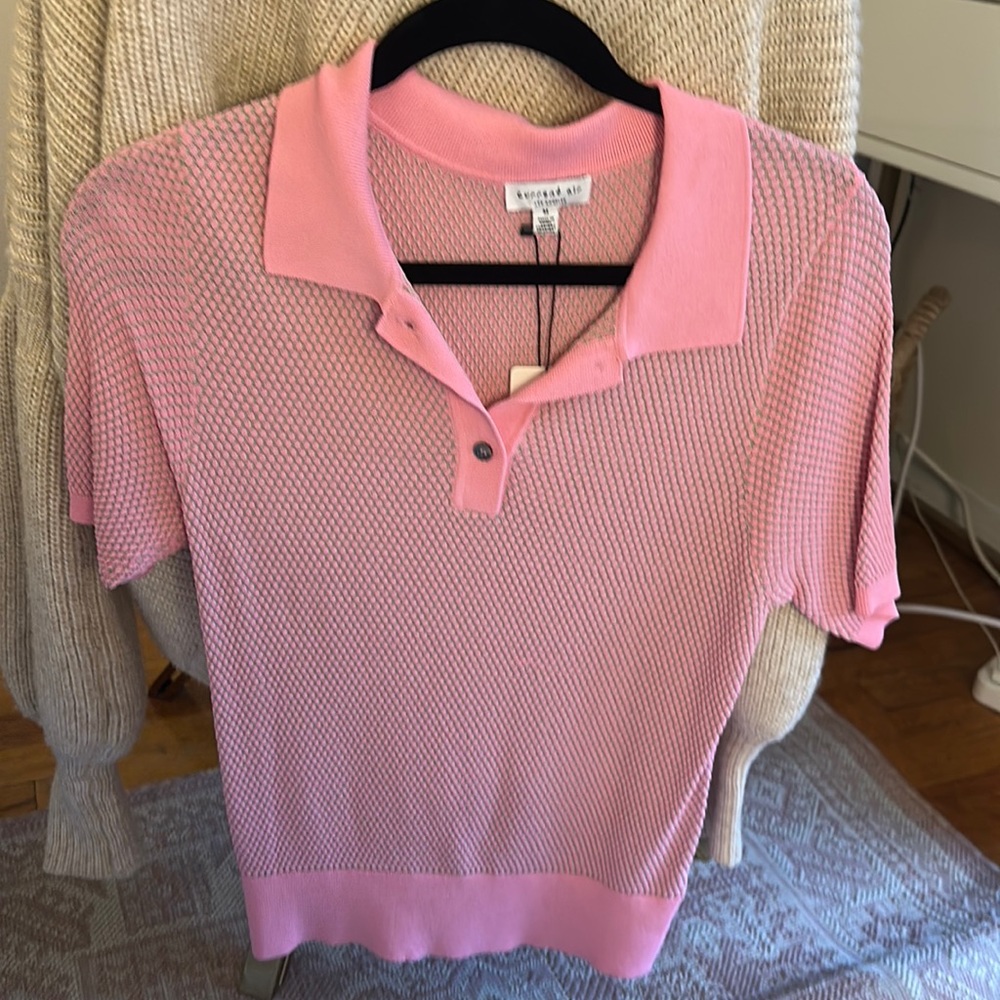Pink Collared Blouse
